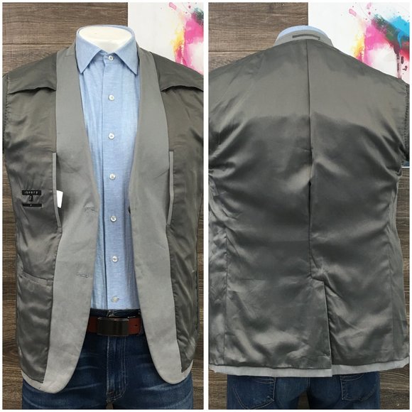 Theory Mens Blazer Sport Coat Two Button Casual Jacket Size 42R Slim Cotton Suit - Picture 7 of 14